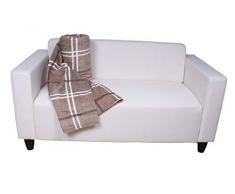 Coral - Coperta in pile con stampa, colore: Marrone