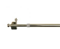 Beyond Drape Pressfix - Bastone per Tende, con Sfera Estensibile, Diverse Misure e Colori Disponibili, Senza Viti, in Acciaio Inox, Ottone, 80-110 cm