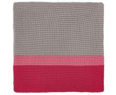 Clarissa Hulse ESPINILLO Coperta A Maglia 130x170cm Rosa Calda, 100% Cotone, 130 x 170