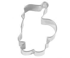 Birkmann 1010703310Â Stampino Babbo Natale 4,5Â cm, Plastica, Grigio, 5Â x 3Â x 2Â cm