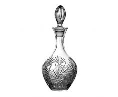 Crystaljulia 10539 - Caraffa per vino, in cristallo al piombo, 1000 ml