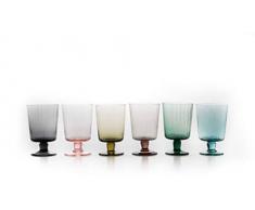 VGNEWTREND Calice, Pasta di Vetro, Assortito, Taglia Unica