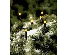 Konstsmide catena luminosa LED, diodi gialli, cavo nero 3054 â 000OD