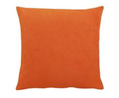  â Federa cuscino Apelt velluto tinta unita, Cotone, Orange, 46 x 46 cm