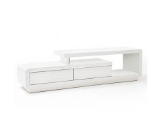 Mobile TV Design Corto 2Â cassetti Laccato Bianco Opaco
