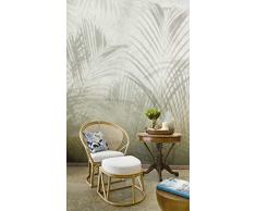 Wall81 FlammÃ© Carta da Parati, Fibre Tessili, Beige, XL-513x300cm