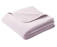 biederlack Pure Soft Rose Coperta, Pile, Rosa, 180 x 220 cm