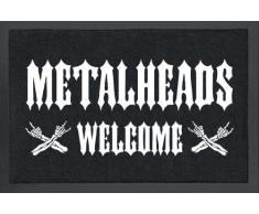 Empire Merchandising GmbH, 623935, Zerbino in Polipropilene, con Scritta: Metalheads, 60 x 40 cm, Multicolore (Bunt)