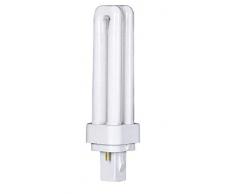 Merriway G24D - Lampada a risparmio energetico a 2 pin, doppia luce fluorescente, 18 W, colore: Bianco freddo