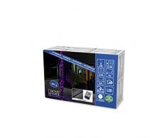 Konstsmide 3797Â âÂ 540/Catena micro LED luce con Cambiamento di colore blu/rosso/per esterno (IP44)/40Â diodi farbwechselnde/24Â V Trasformatore da esterno/cavo nero