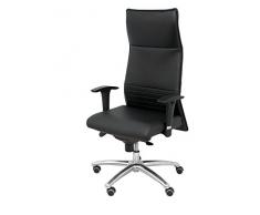 Piqueras Y Crespo (PIQU7) Poltrona Albacete Pelle Nero Sedie da Ufficio, Taglia Unica