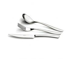 D&D - Domus And Design Glamour Set Posate in Confezione Vetrina, Acciaio 18/10, Grigio