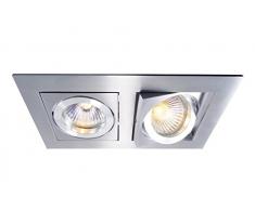 Decorazione – Light lampada da incasso da soffitto, Kardan II, spannungskonstant, 12 V AC/DC, GU5.3/MR16, 50 W 110101