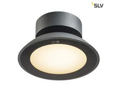 SLV MALU CL - Lampada da soffitto a LED, per esterni, IP44, 3000 K, in alluminio, 9,2 W, colore: Antracite