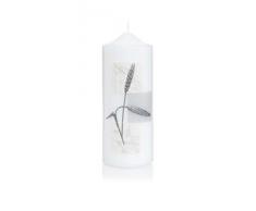 wiede Uomo 166576.027Â trauer Candela Ornament Decorato, Cera, Argento, 20Â x 8Â cm