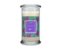 WAX LYRICAL Candela profumata nel Suo Vaso di Vetro (Modello Grande) â Lavanda Inglese â RHS Fragrant Garden, Bianco, Taglia Unica