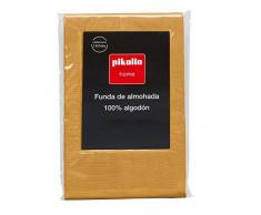 Pikolin Home - Fodera di cuscino, 100% cotone, 40 x 90 cm, colore arancione. Tutte le misure