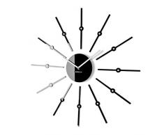 FLEXISTYLE Orologio da Parete Fai da Te Salotto Tondo Moderno Shiny Sticks Decorativo Silenzioso 60 cm