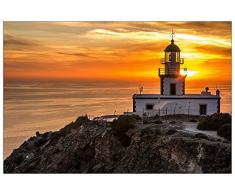 ArtPlaza Art Studio Lighthouse Pannello Decorativo, Legno, Multicolore, 90x60 cm