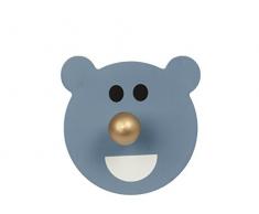 Jip JIP0929 Happy Bear Appendino, MDF, Blue Jeans, 25 x 26 cm