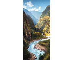 AG Design Poster Gigante con Parete, Multicolore, 90 x 202 cm