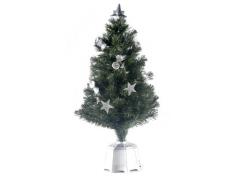 Festive Verde Albero di Natale in Fibra Ottica, 0,9Â m