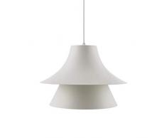 Normann Copenhagen Trumpet - Lampadario a sospensione in acciaio, 40 x 56 cm, colore: Bianco