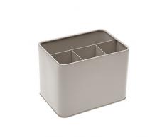 VERSA 10370357 Portaposate, Metallo, Grigio, 12.71x17x12.2 cm