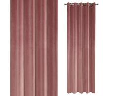 Eurofirany Tende, Poliestere, Rosa Scuro, 140 x 250 cm