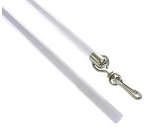 GARDINIA asta tiratenda per tende e drappeggi, incl. gancio metallico, 2 pezzi, lunghezza 75 cm, plastica, trasparente