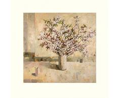 Anne-Marie Butlin - Poster + passepartout 40 x 40 cm, Motivo: Fiori di Primavera