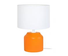 Tosel 65275Â lampada comodino, 1Â Luce, legno, E14, 40Â W, Arancione, 16Â x 24Â cm