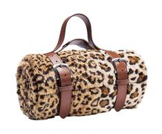 KARE Pelliccia di Plaid, Marrone, 2 x 200 x 150 cm, 4 unitÃ 