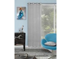 Eurofirany ZAS/Emma/SR Tenda Occhielli Emma, Poliestere, Argento, 0,02Â x 140Â x 250Â cm