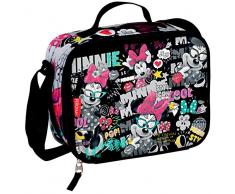 Montichelvo - Borsa Porta Pranzo Termica Modello Minnie Mouse Journal, Composito, Multicolore, 25 x 8 x 20 cm