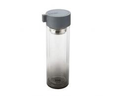 Joe Wicks Crystal Glass Borraccia, Grigio, 350 ml