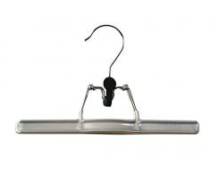 MSV 246 - Appendiabiti Metallo, 33 x 33 x 8 cm, Colore Grigio