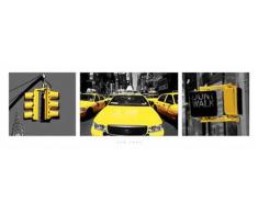 379.092 Empire New York - Giallo Trittico Slim Poster - 91.5 x 30.5 cm