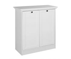 13casa Elli Buffet, Nobilitato, Bianco, 80x35x90 cm
