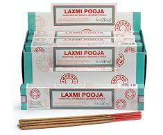 STAMFORD INC 37272 Laxmi Pooja Traditional Masala Incenso, 15 Bastoncini x 12 Confezioni, Nero, Taglia Unica