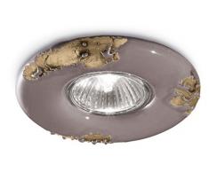 Ferroluce RetrÃ² Faretto a Incasso con Gu10, Tortora