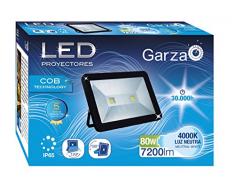 Garza Faretto Esterno LED COB E27, 80Â W, Blu