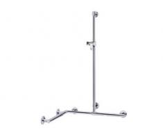 Keuco 34915016911Â âÂ Corrimano Doccia Plan Care Doccia con Asta Re/Li, Cromato, 797/1097/1263Â mm