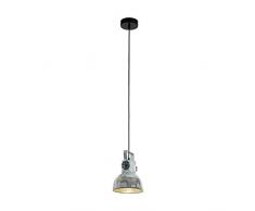 EGLO 49619 lampada a sospensione Nero, Zinco E27 40 W A++,E