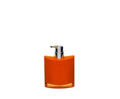 RIDDER Gaudy - Dispenser per Sapone in Acrilico, Colore: Arancione 10,8 x 8 x 15,5 cm