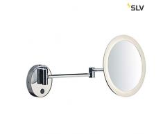 SLV MAGANDA WL - Lampada da parete a LED, per esterni, IP44, 3000 K, in metallo, 4,2 W, cromata