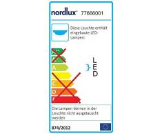Nordlux, Lampada ad incasso da soffitto/parete Nowa Led-Deckenleuchte Ã40 Cm 1277 lumen Bianco (weiss)