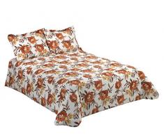 Viantala Tania 101Â Set Copripiumino, Letto 135, Cotone, Caldaia e Bianco.