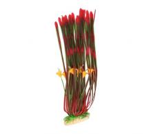 Sourcingmap Erba Fiore pianta Decorazione Acquario, 39,9Â cm, Colore: Verde/Rosso/Giallo