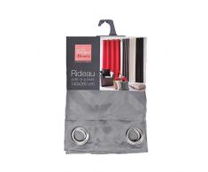 DOUCEUR DINTERIEUR Tenda con Occhielli Jacquard, Grigio, Antracite